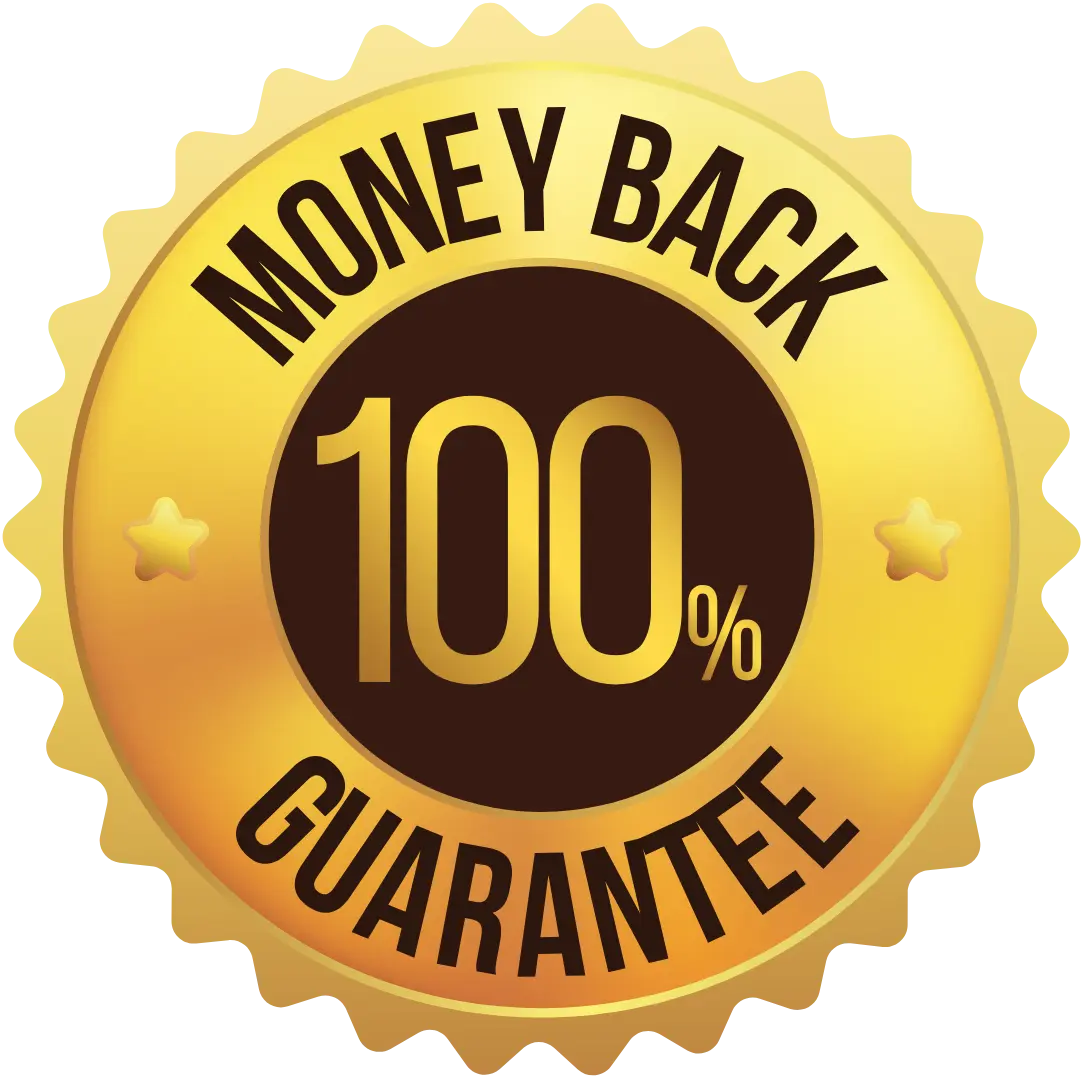 Herpafend guarantee badge